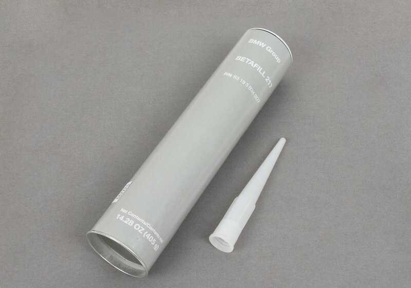 Sellador adhesivo Betafill 217 OEM 83195B34BD7 para BMW F70, G42, F74, F78, G87, F82, G60, G61, G68, G90, G99, G05, G18, G06 y MINI F70, F74, F78. Original BMW y MINI. 300ml.
