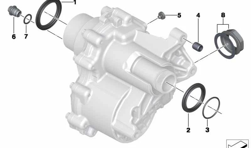 Válvula de ventilación OEM 27109807708 para MINI R60, R61, R6, 3/20. Original MINI.