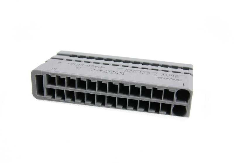 Conector hembra 26 pines OEM 12527521528 para BMW E81, E82, E87, E88, E90, E91, E92, E93, E60, E61, E63, E64, E65, E66, E83, E71, E85, E86, E89. Original BMW.