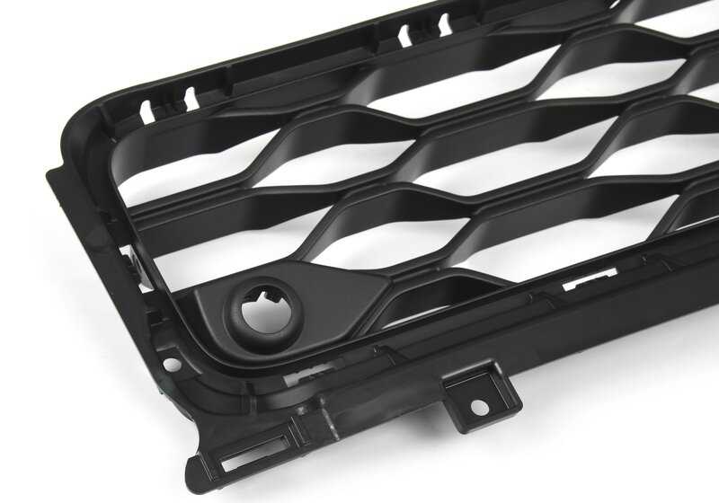 Rejilla central parachoques delantero OEM 51117422938 para MINI F60 (Cooper, Cooper S, All4) con y sin sensores PDC. Original MINI.