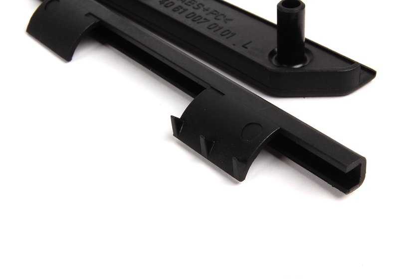 Embellous lid for curtain left rear parasol OEM 51468191959 for BMW E38 725TDS, 728i. Original BMW.