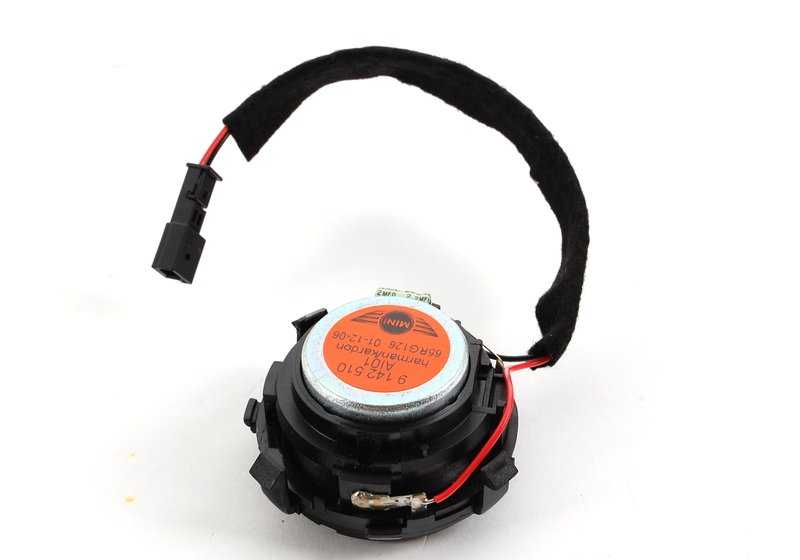 Altavoz de agudos Harman Kardon OEM 65139142510 para MINI R50, R52, R53. Original MINI.