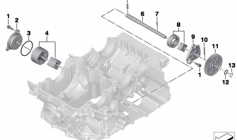 Juego rotor lado aspiración OEM 11417690438 para motos BMW F 700 GS, F 800 GS, F 800 GT, F 800 R, F 650 GS, F 800 GS Adventure… y más. Original BMW Motorrad.