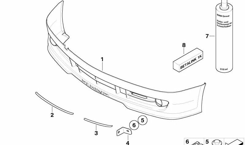 Soporte exterior derecho OEM 41007966292 para BMW E65. Pieza original BMW.