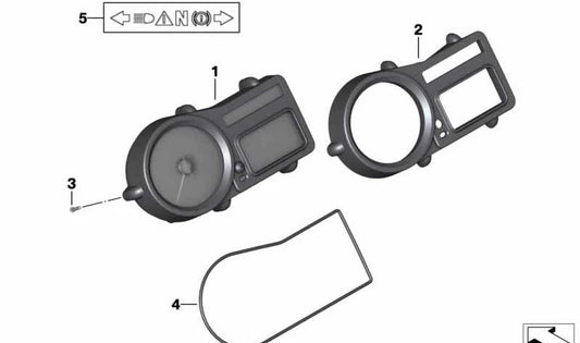 Cordón redondo OEM 62117694578 para BMW Motorrad R HP2 Enduro (K25, 0369) 2005-2007. Original BMW Motorrad.