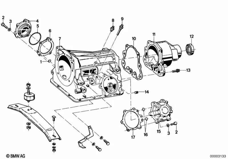 Retén de eje OEM 24101203519 para BMW Serie 5 E12 (528), 2.5CS-3.0CSL, 2500-3.3Li. Original BMW.