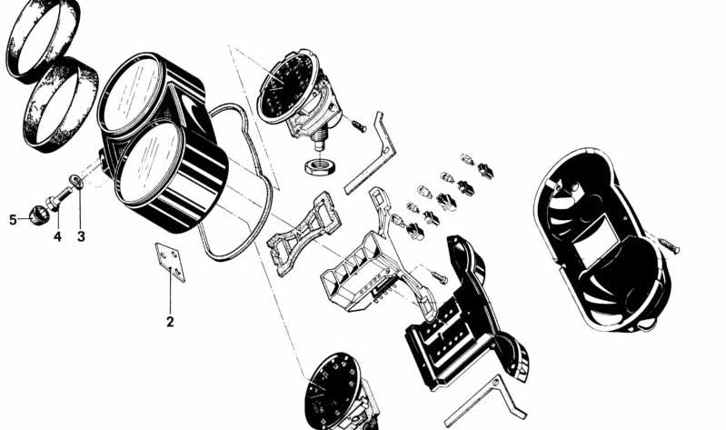 Coperchio di cassetta degli strumenti OEM 62111243251 per BMW (E12, R50, R60, R75, R80). BMW originale.