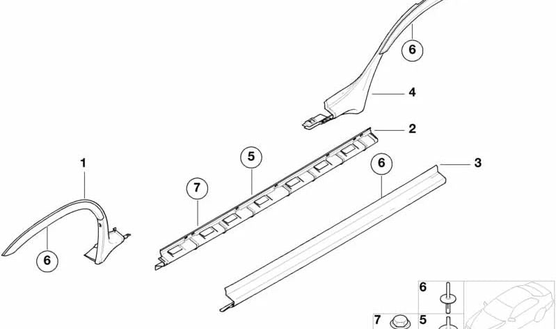 Tornillo de seguridad M8x16 OEM 51718205286 para BMW E46, E39, E38, E53. Original BMW. Ideal para fijación en cubre cárter, faldones y pasos de rueda.