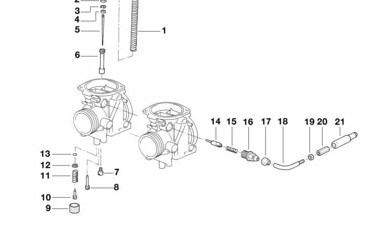 Guía de embrague (Führungshülse) OEM 13112343422 para BMW Motorrad R1100GS, R1100R, R1100RS, R1100RT, R1150GS, R1150R, R1150RS, R1150RT, R850C, R850GS, R850R. Original BMW Motorrad.