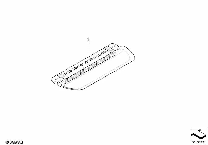 Tercera luz de freno para BMW Serie 6 E63 (OEM 63257835719). Original BMW.