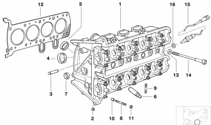 Casquillo de alineación OEM 11121460580 para BMW Motorrad K 1200 GT, K 1200 RS, K 75, K 75 RT, K 75 S, K 100, K 100 RS. Original BMW Motorrad.