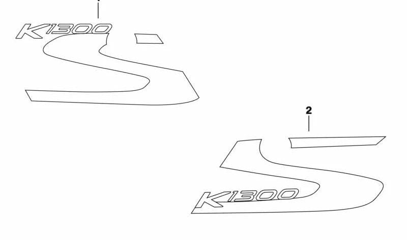 Pegatina del carenado delantero izquierdo OEM 51148535567 para BMW Motorrad R1200GS (K50), R1200GS Adventure (K51), R1250GS (K50), R1250GS Adventure (K51). Original BMW Motorrad.