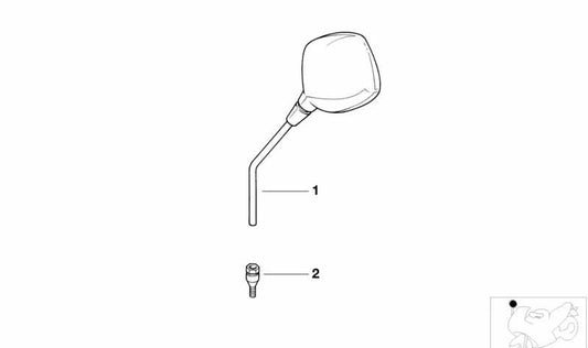 Pieza opresor OEM 51167712834 para BMW Motorrad G 650 X (K15). Original BMW Motorrad.