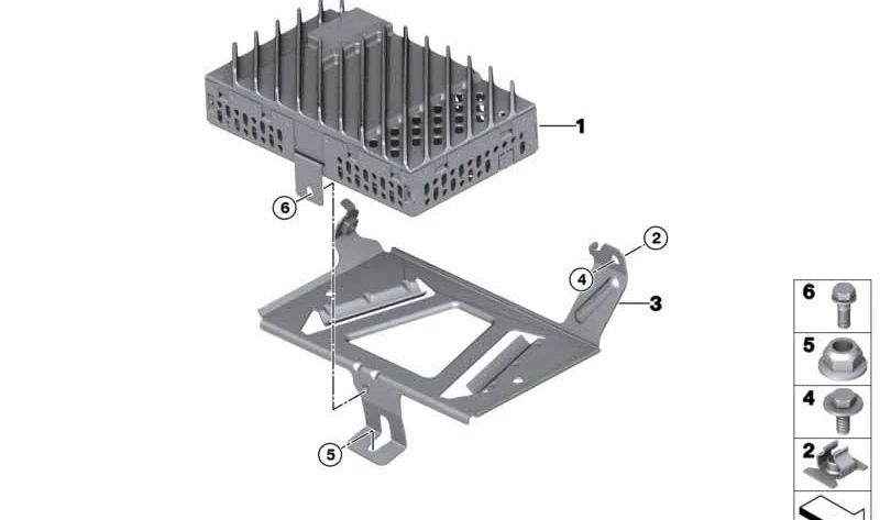 Soporte OEM 65159353268 para MINI Cabrio F57 BEV, F57... y más. Original MINI.