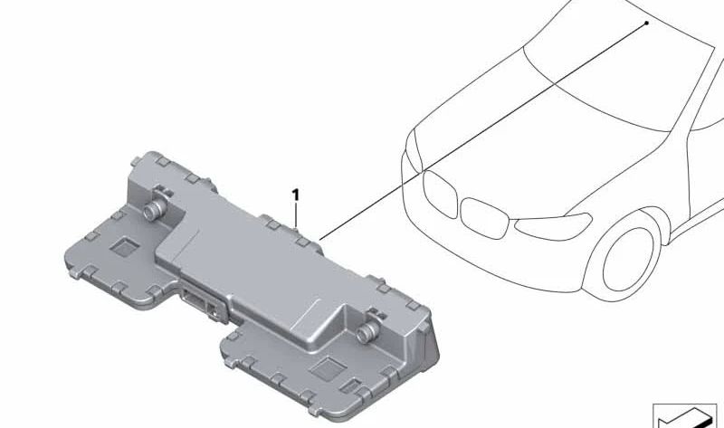 Cámara frontal KAFAS OEM 66515A081A1 para BMW Serie 5 F90 M5, G30 518d, 520d. Compatible con modelos de 2016 a 2020. Sistema de asistencia a la conducción. Original BMW.