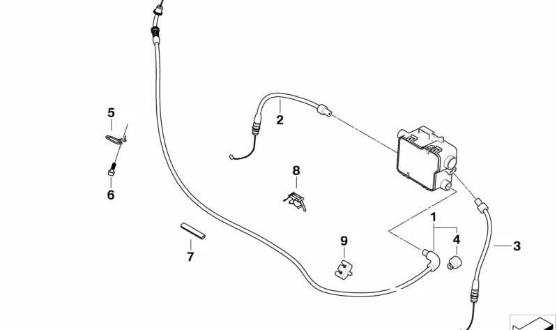 Peça espaçadora OEM 32737719453 para motocicletas BMW R1200RT, R900RT. Originais BMW Motorrad.