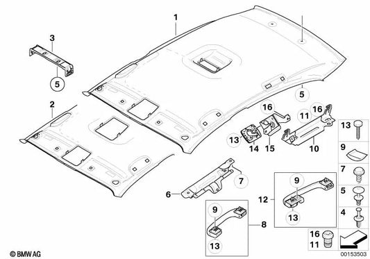 Zentrum für die Dachfunktionen für BMW E87 (OEM 51446953697). Original BMW.