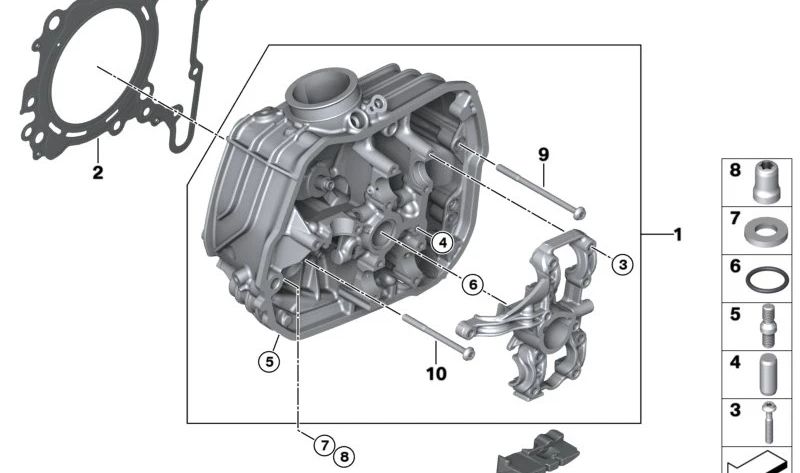 Trava de giro à esquerda OEM 11127105485 para motocicletas BMW R 1300 GS, R 1300 GS Adventure, R 1300 RT. Originais BMW Motorrad.