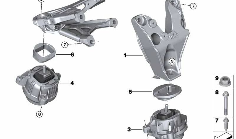 Vite ASA AUTOPERFORANT per BMW 1 F20, F21, serie 2 F87, serie 3 F30, F35, F80, Serie 4 F82, F83, Serie 5 F10, F11 (OEM 07129907250). BMW originale