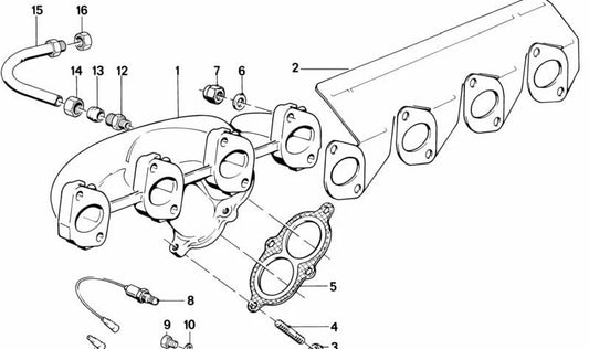 Lambda OEM 11781715263 für BMW E30 und E28. BMW Original Sauerstoffsensor für Auspuffanlagen. Länge 760 mm. Verbessert die Leistung der Motor und den Kraftstoffverbrauch. Original BMW.