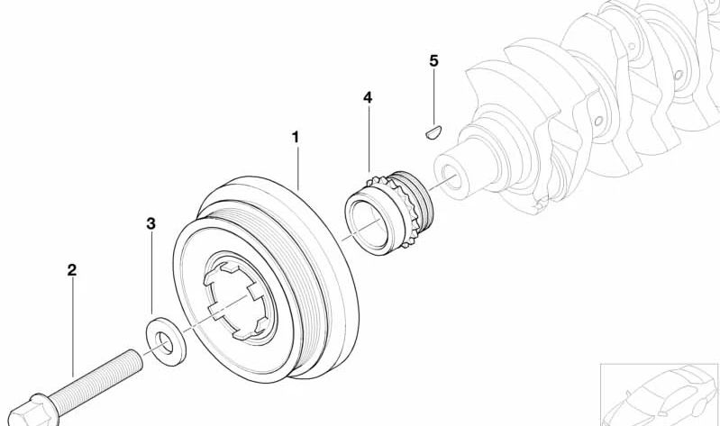 Arandela OEM 11237787326 para BMW E87, E46, E90, E91, E60, E61, E83. Original BMW.