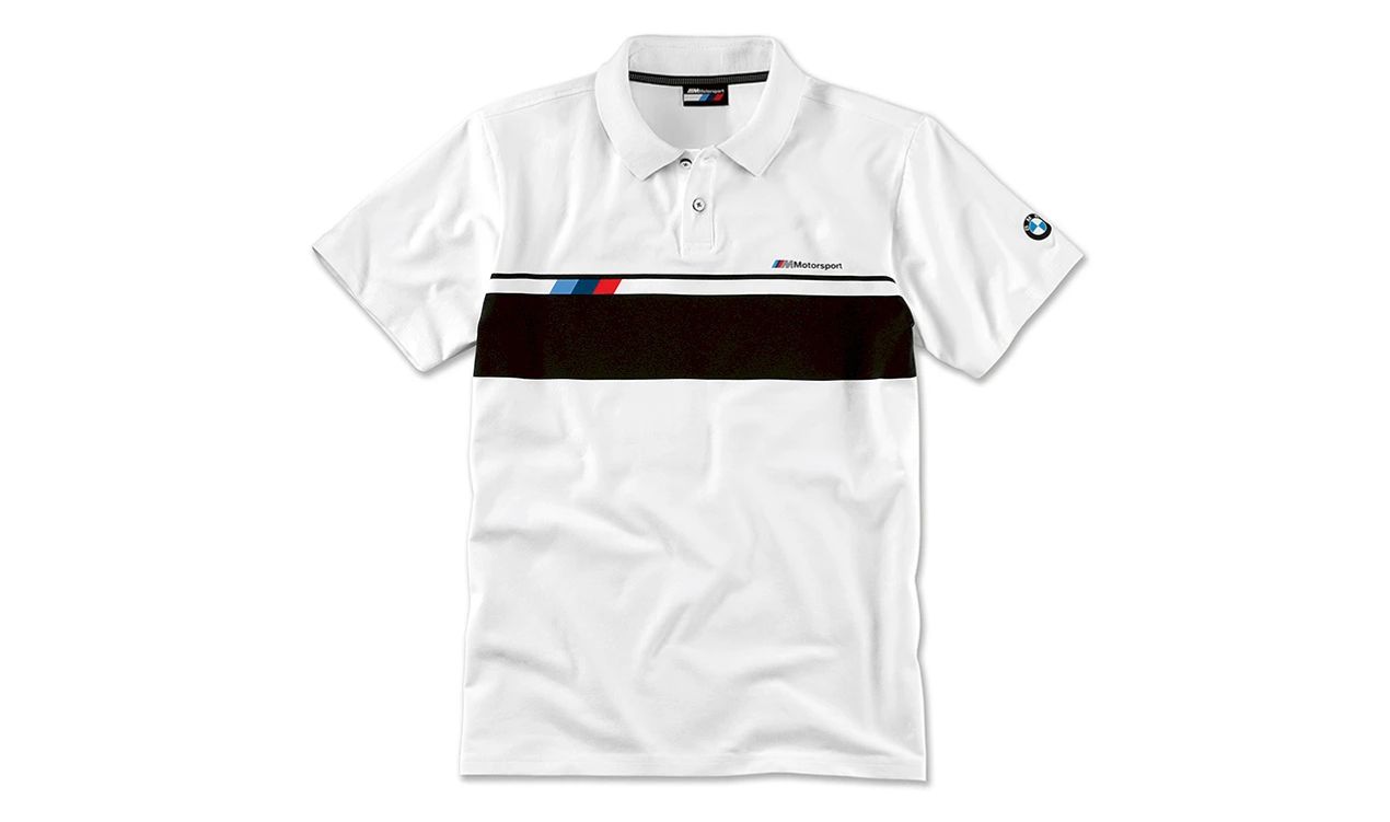 Polo M Motorsport blanco y negro talla XL para BMW. Válido para BMW. Original BMW.