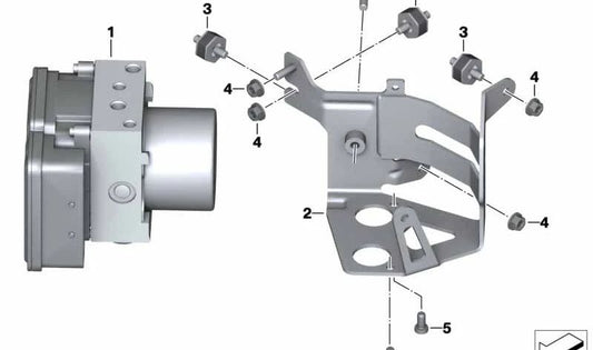 Soporte modulador de presión OEM 34517708976 para motos BMW K1600GT, K1600GTL. Original BMW Motorrad.