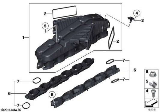 Junta de perfil OEM 11617560996 para BMW Série 7 F01, F02, G12, Rolls-Royce Phantom, Ghost... e muito mais. BMW genuíno.