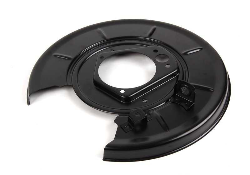 Protector de freno trasero derecho OEM 34212227780 para BMW E34. Pieza original BMW.