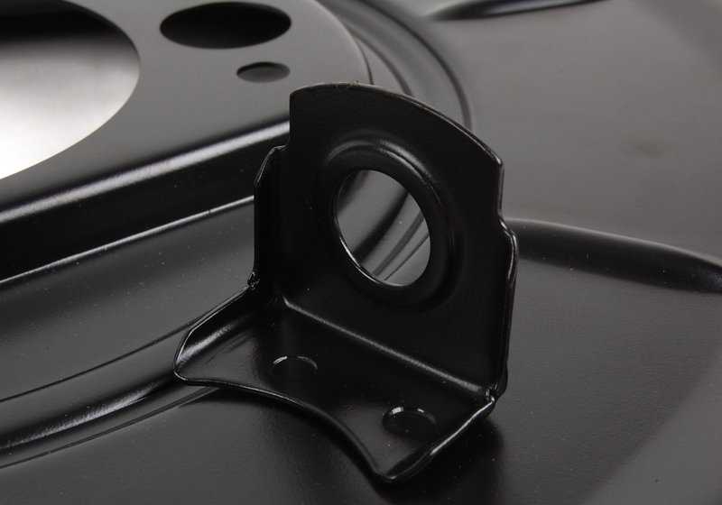 Protector de freno trasero derecho OEM 34212227780 para BMW E34. Pieza original BMW.
