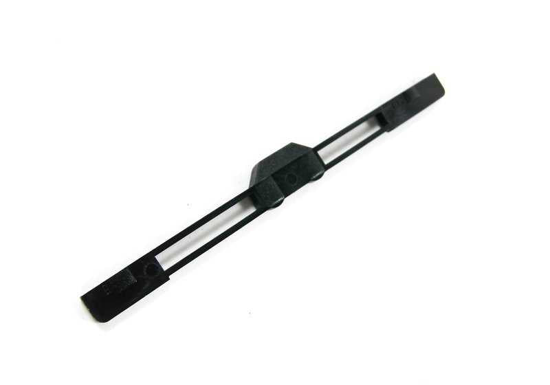 Guía deslizante derecha OEM 54138246025 para BMW E46 (Modelos compatibles: Berlina, Coupé, Touring, Cabrio, Compact). Original BMW.