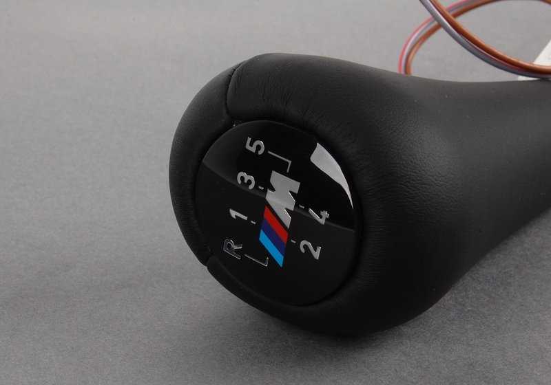 Manopola di cambio in pelle illuminata per diversi modelli (OEM 2511229895). BMW originale.