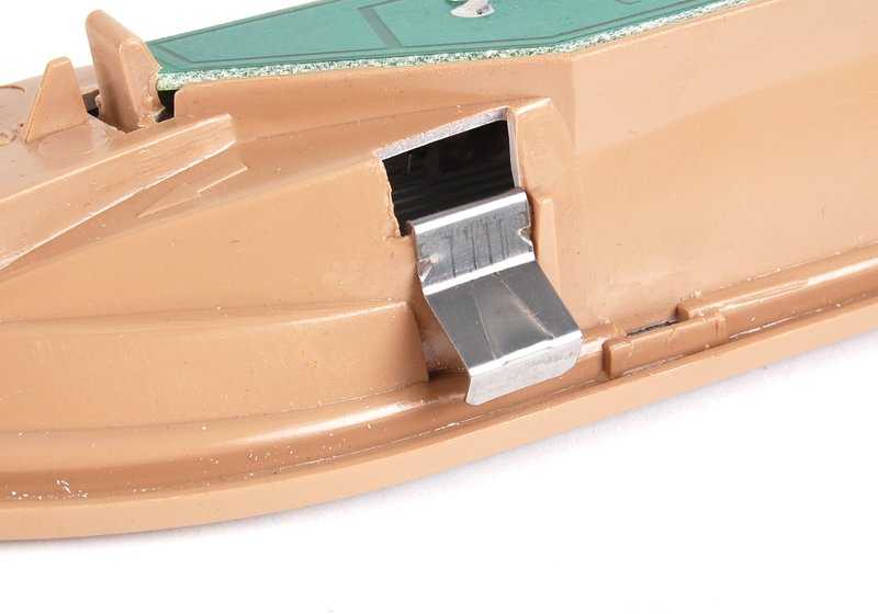 Luz interior trasera izquierda beige OEM 63318363605 para BMW Serie 5 E39 520i y más. Original BMW.