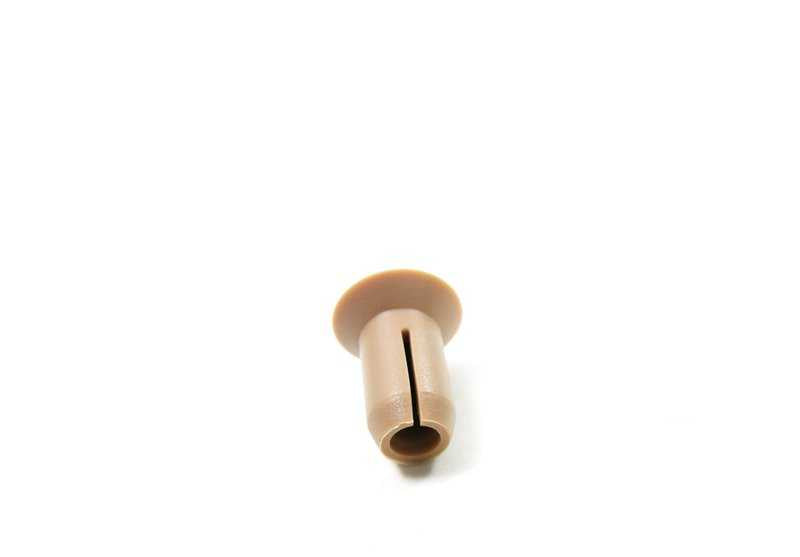 Botón de fijación OEM 52101968333 para BMW E24, E38. Compatible con embellecedores de asiento deportivo y cubiertas de cableado. Original BMW.