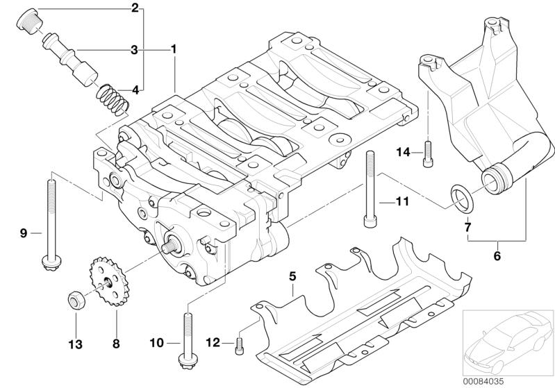 Tornillo Torx M8x100 OEM 11277505696 para BMW E81, E82, E87, E88, E46, E90, E91, E92, E93, E60, E84, E85. Usado en bomba de aceite y equilibrado del motor. Original BMW.