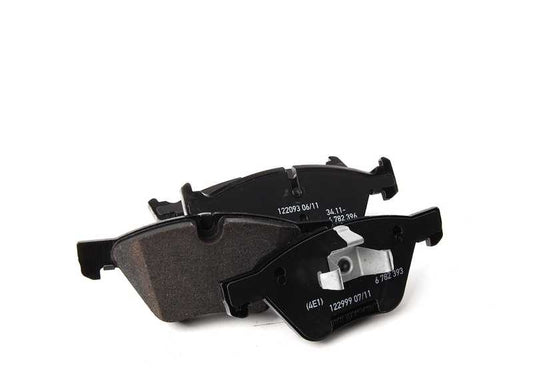 OEM Front Brake Pad Set 34116777772 for BMW E81, E87, E90, E92... and more. Genuine BMW.