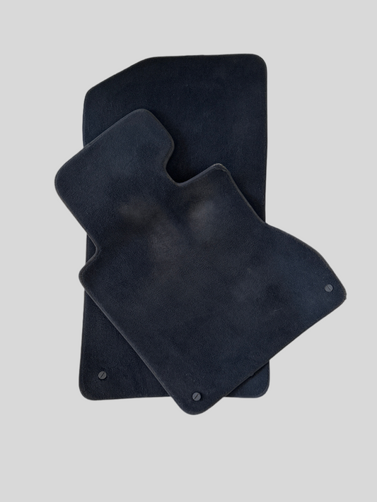 Veludo tapetes dianteiros para BMW E46. BMW original. Usado.