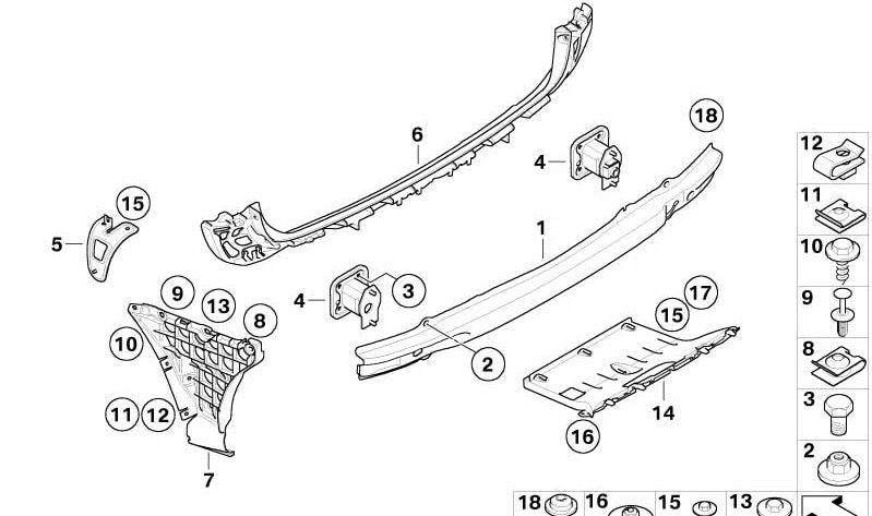 Tornillo con arandela de sellado OEM 51127070181 para BMW E60, E60N, E61, E61N. Original BMW.