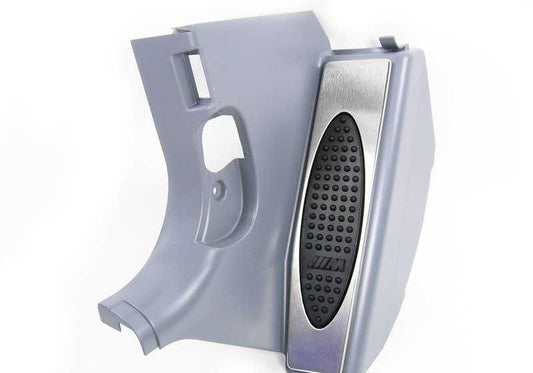 Revestimiento lateral reposapiés M delantero izquierdo OEM 51437902390 para BMW Serie 3 E46. Original BMW.
