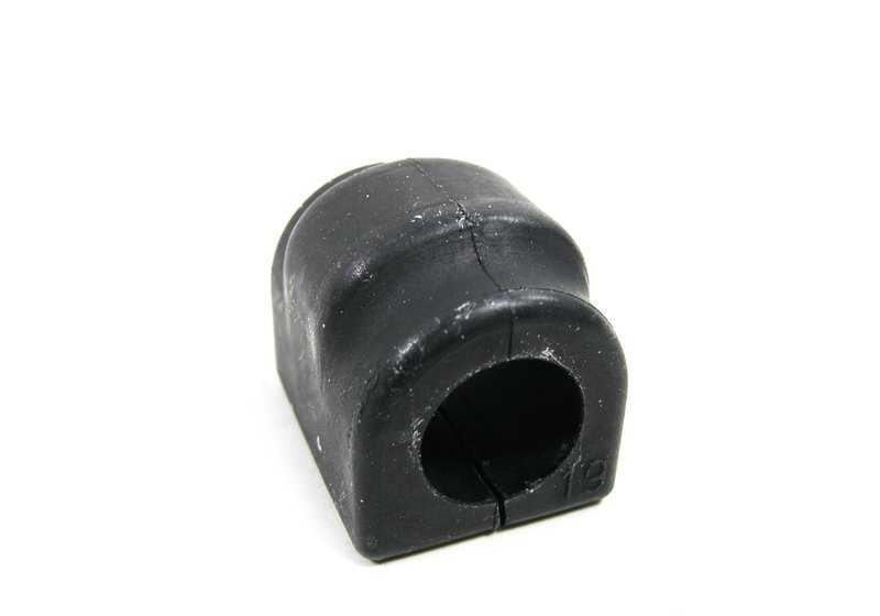 Silentblock goma estabilizadora 19mm OEM 31351127390 para BMW E24 y E28. Compatible con estabilizador delantero. Recambio original BMW.
