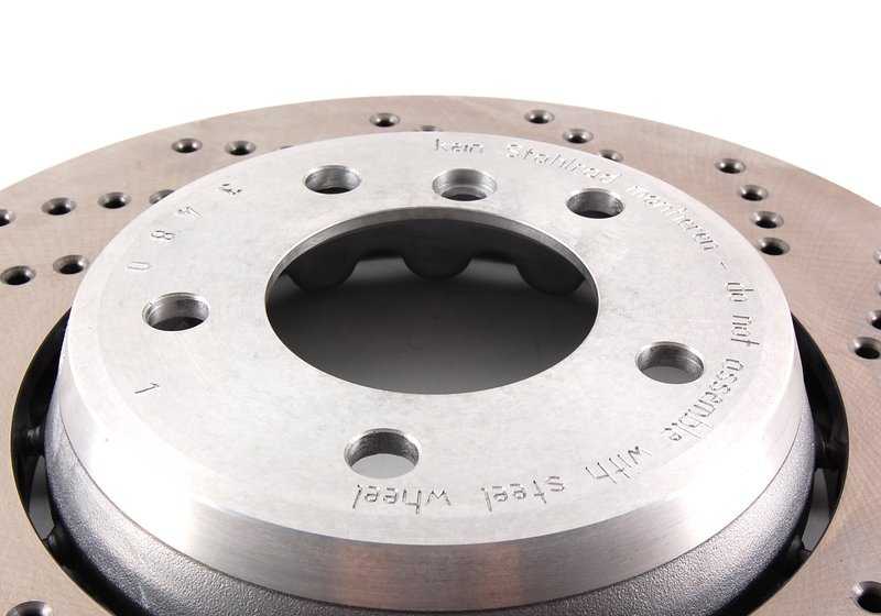 17 inch sport brake disc for BMW 3 Series E46, Z4 E85, E86 (OEM 34112282872). Original BMW
