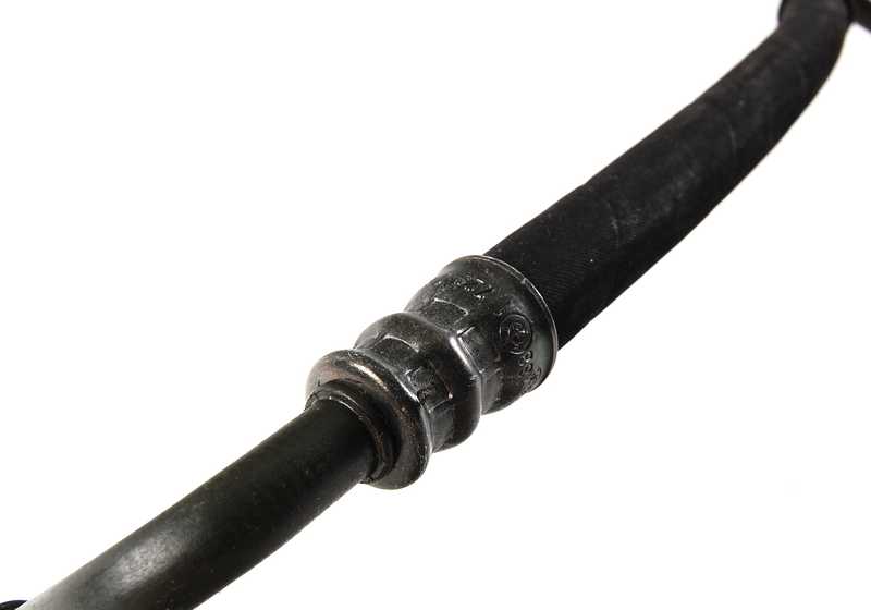 OEM 17221728764 Tubo de retorno do radiador de óleo para BMW E34 520i e 525i com motor M50 e mudança automática. BMW original.
