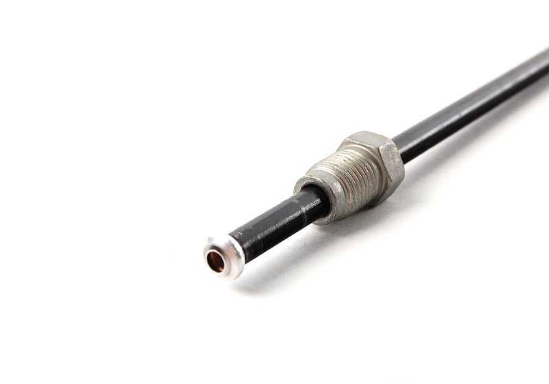 OEM -Bremsrohr 34326755602 für BMW E38 {725tds, 728i} mit Hecktraktion. Länge 985 mm, M10 -Gewinde. Original BMW.