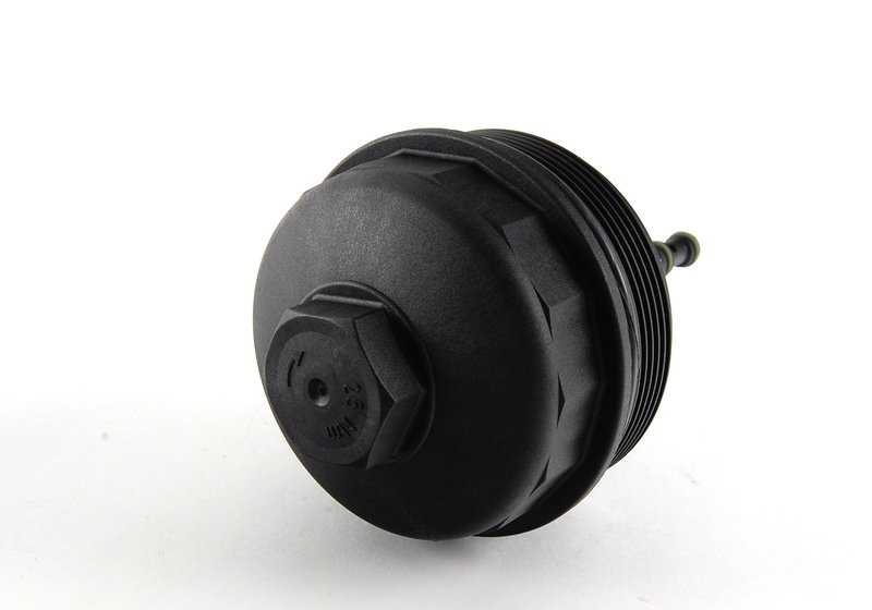Tapa del filtro de aceite OEM 11421744000 para BMW E36 320i. Compatible con versiones manuales y automáticas de los años 1994 a 1999. Recambio original BMW.