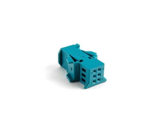 Conector hembra universal sin codificar 6 polos OEM 61136954554 para BMW E81, E82, E87, E88, F20, F21, F52, F30, G20, E46, E90, E91, E92, E93, F31, G21, F32, G26, E60, G11, G05, X1, X3, X5, Z4... Original BMW.