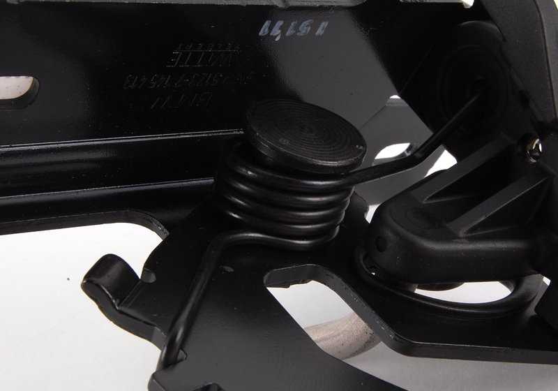 Cierre de seguridad capó delantero OEM 51237145413 para BMW E65 y E66. Original BMW.