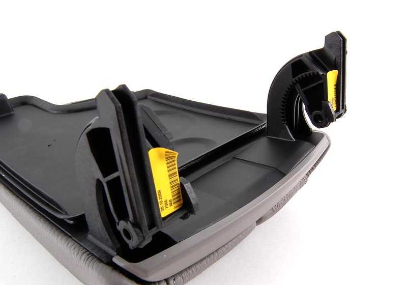 Reposabrazos central delantero gris OEM 51169133813 para BMW E90, E91, E92, E93. Compatible con modelos 316d, 316i. Original BMW.