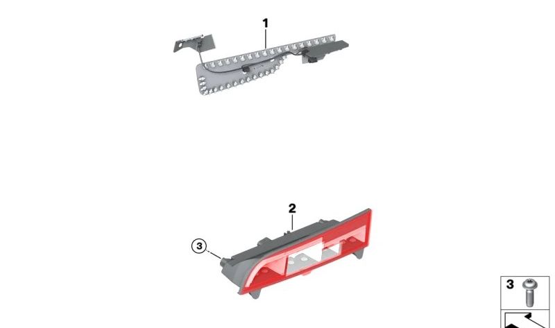 Piloto trasero derecho en paragolpes OEM 63217362886 para BMW i3 (I01, I01N). Original BMW.