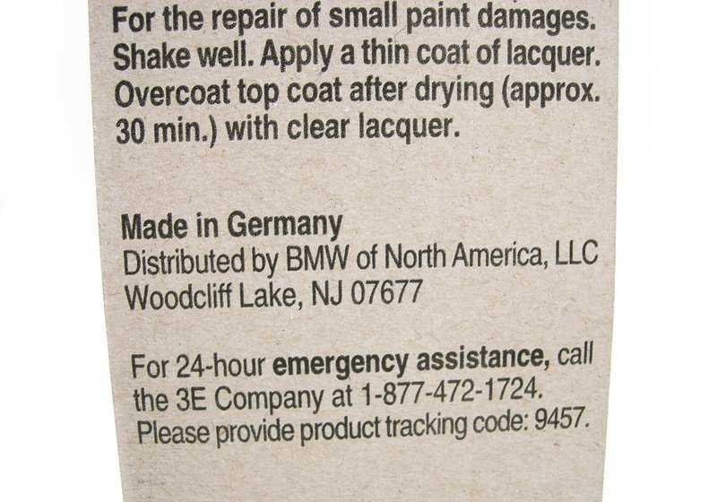 Jet Black Touch Up Paint 2x12ml OEM 51910419746 para BMW {E46,E60,E61,E63,E64,E65,E66,E70,E71,E81,E82,E83,E84,E85,E87,E88,E90,E91,E92,E93,F01,F0 2,F07,F10,F11,F15,F16,F20,F21,F22,F25,F26,F30,F31,F32,F33,F34,F36,F80,F82,F83,G30,G31,X1