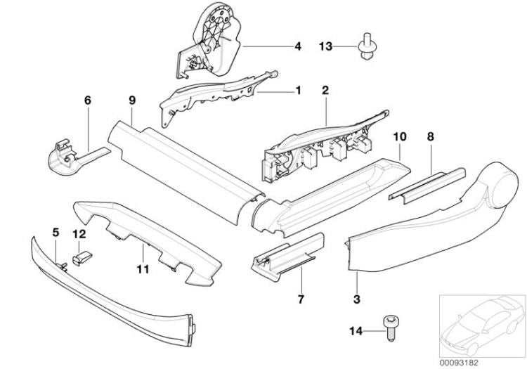 Tornillo cilíndrico M5X10 OEM 07149156954 para BMW E60, F10, E65, F01, X5 E70 LCI, X6 E71... y más. Original BMW.